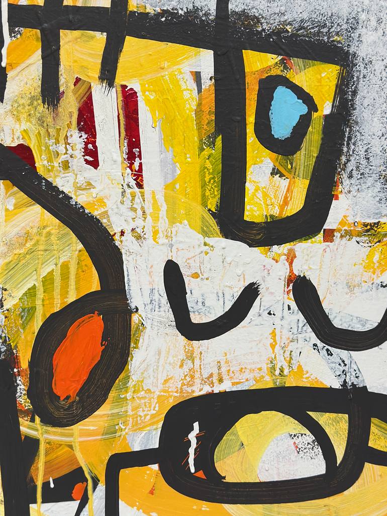 Original Abstract Expressionism Abstract Painting by Martin Breeze