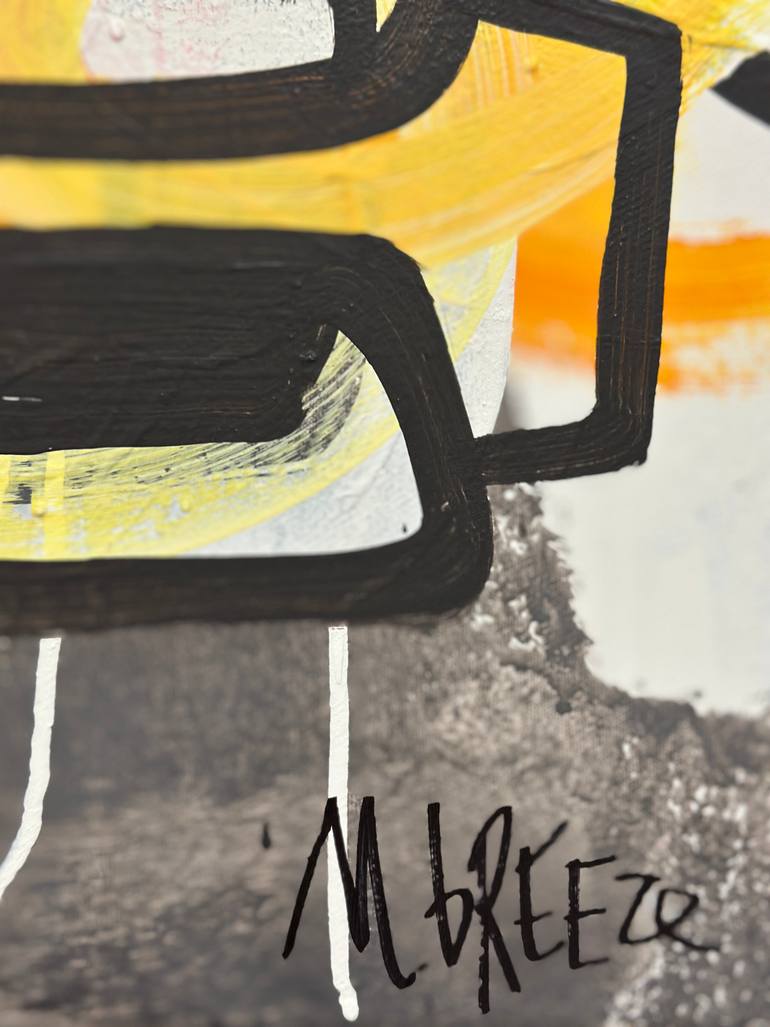 Original Abstract Expressionism Abstract Painting by Martin Breeze