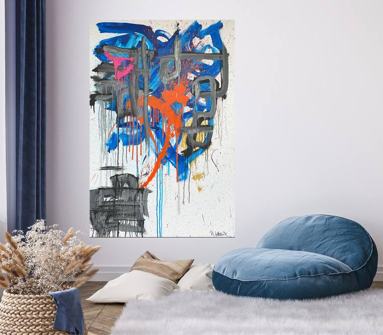 Original Abstract Painting by Martin Breeze
