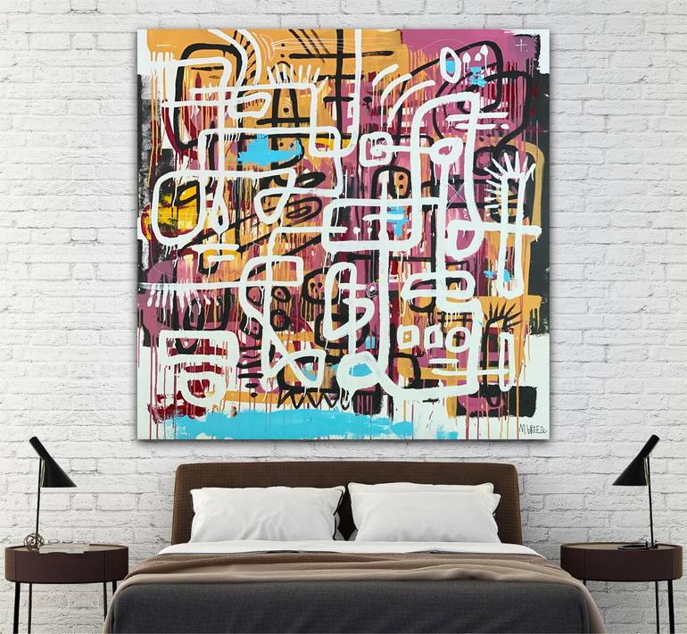 Original Abstract Painting by Martin Breeze