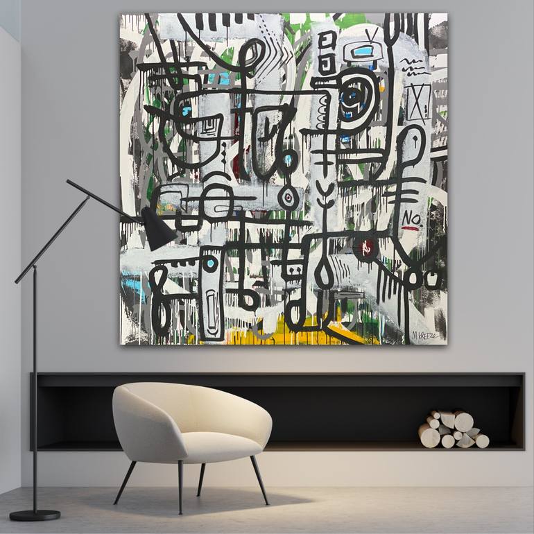 Original Modern Abstract Painting by Martin Breeze