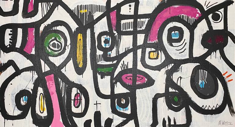 Original Impressionism Abstract Painting by Martin Breeze