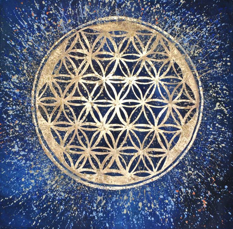 Flower of Life Painting by Nataliya Belenikina | Saatchi Art
