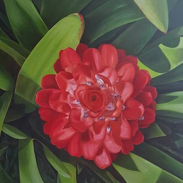 Print of Realism Botanic Paintings by Rocio Magasrevy