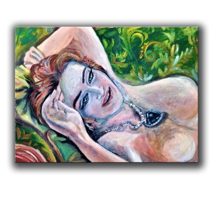 KATE WINSLET painting Portrait Rose from titanic nude woman by Anastasiya Saatchi Art