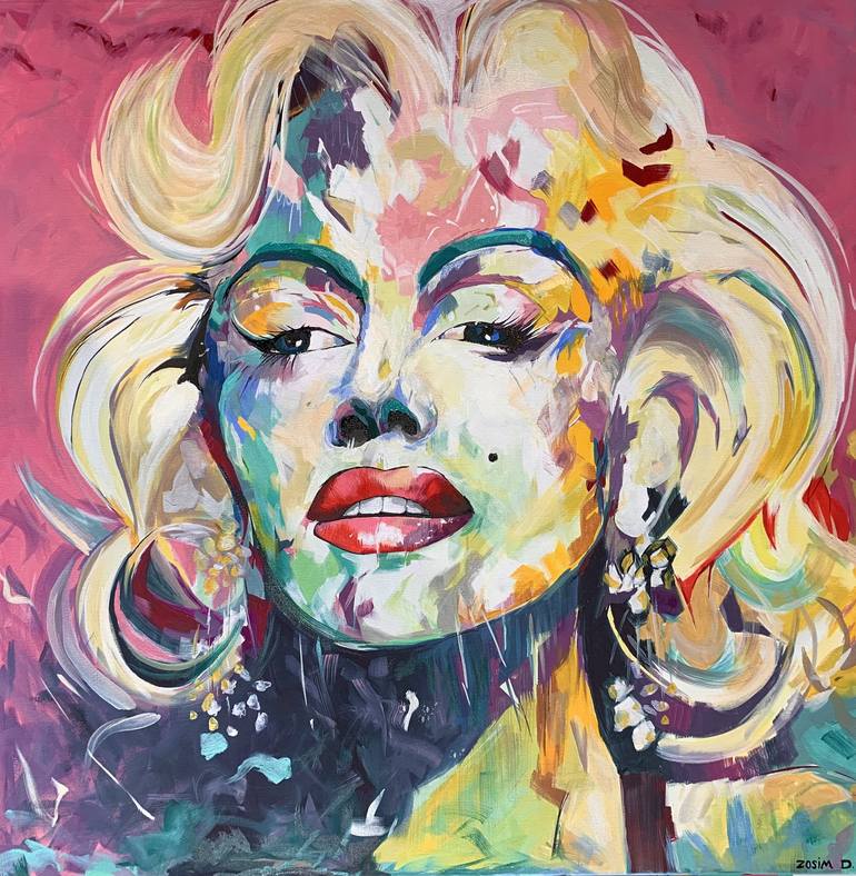 Marilyn Monroe Painting by Doina Zosim | Saatchi Art