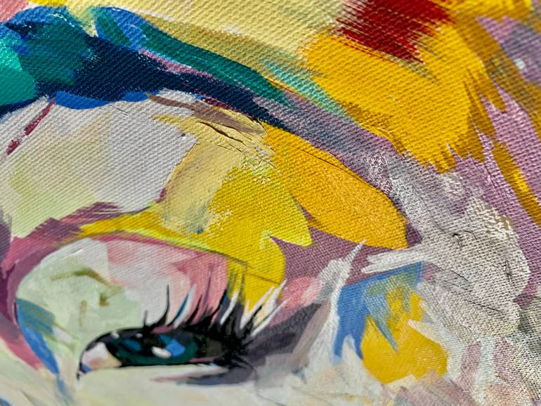 Original Abstract Women Painting by Doina Zosim