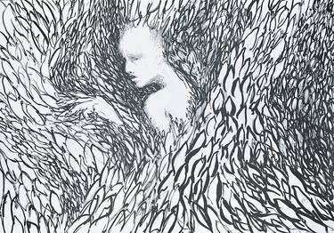 Print of People Drawings by Mariia Emelianenkova