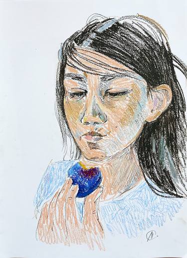 Print of Figurative Portrait Drawings by Mariia Emelianenkova