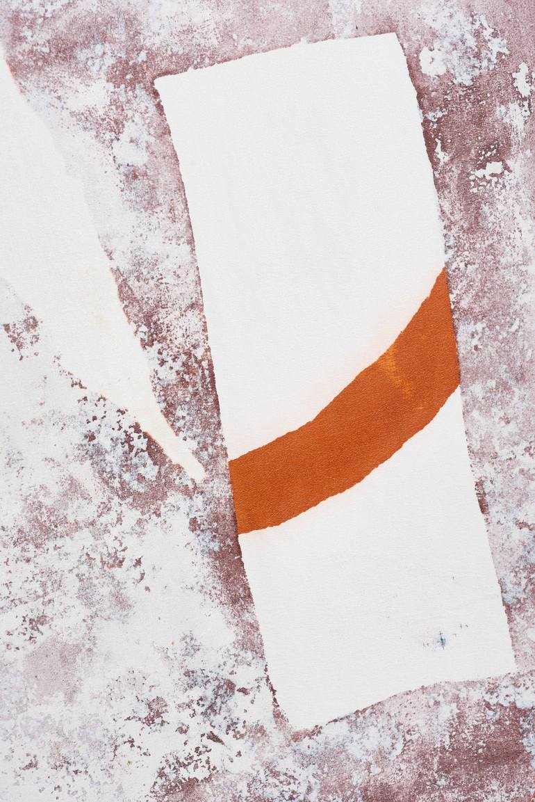 Original Abstract Aerial Printmaking by Janine Saul