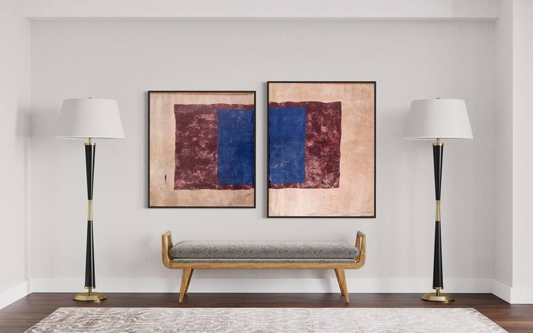 Original Abstract Expressionism Abstract Printmaking by Janine Saul