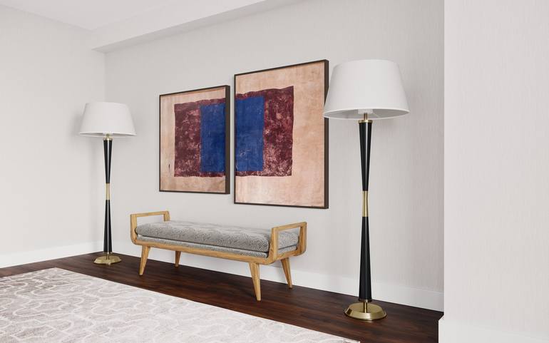 Original Abstract Expressionism Abstract Printmaking by Janine Saul