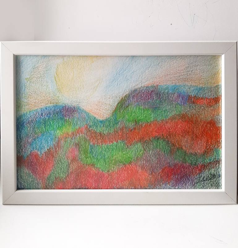 Original Abstract Expressionism Nature Drawing by Kristina Draskovic