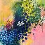 Contemporary abstract painting by Jessica Slack details