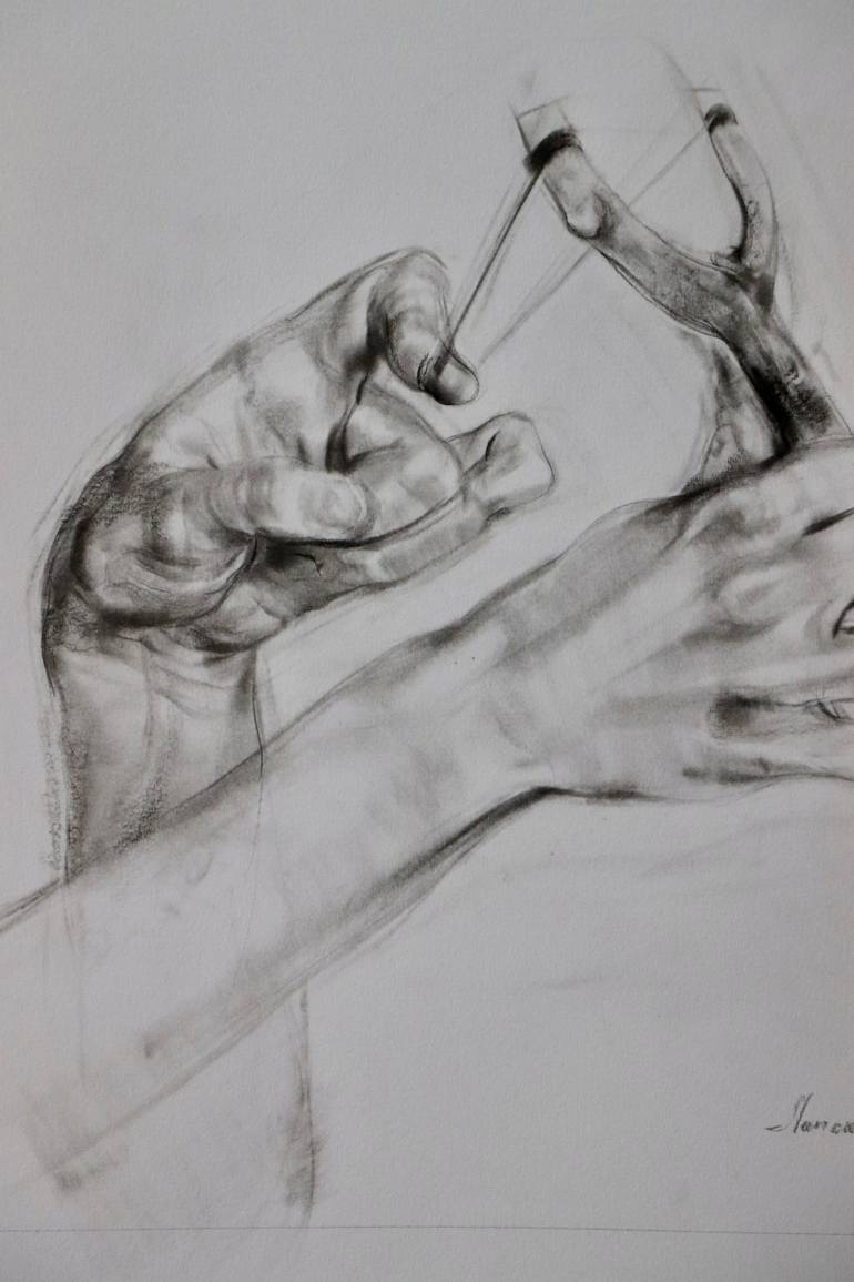 Original Realism Portrait Drawing by Vadym Lipskykh