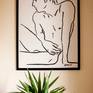 on the wall. frame not included.