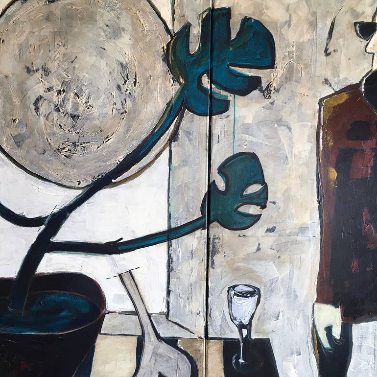 Original Conceptual People Painting by Gonzalo Benard