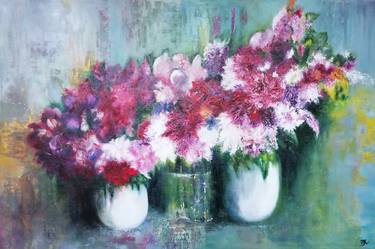 Original Expressionism Floral Paintings by Olga Krivcun