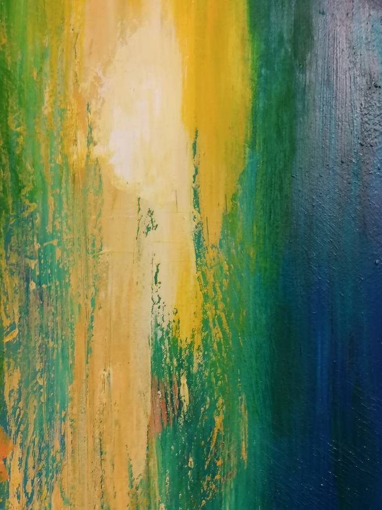 Original Abstract Expressionism Abstract Painting by Olga Krivcun