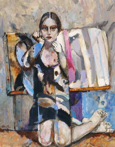 Original Expressionism Nude Paintings by Anton Antonov
