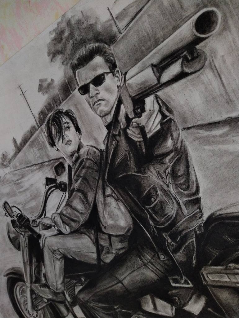 terminator 2 drawing