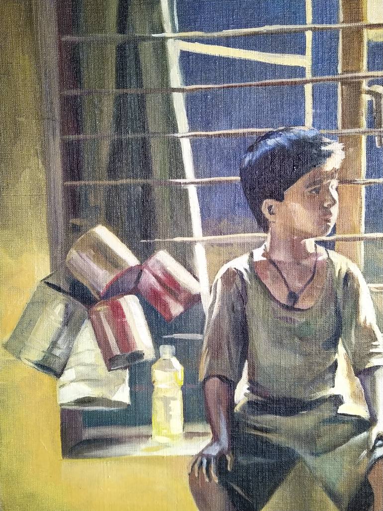 Original Figurative Cinema Painting by Julia Lihina