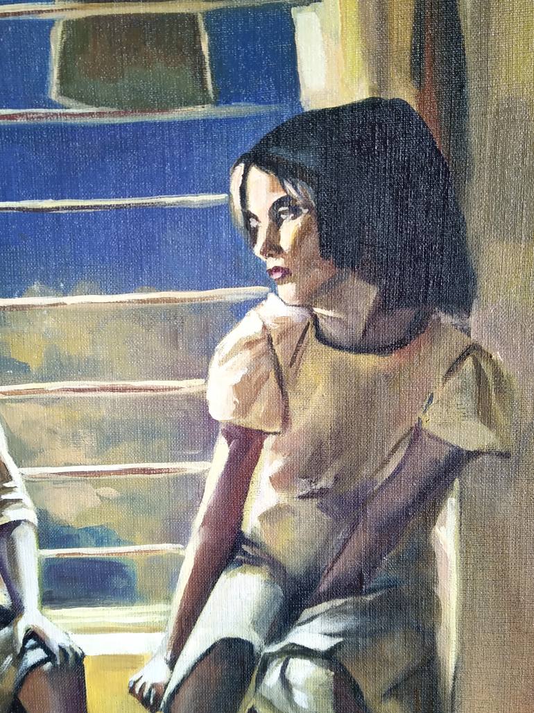 Original Figurative Cinema Painting by Julia Lihina