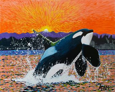 Original Impressionism Animal Paintings by Adam Smith