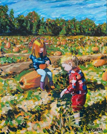 Print of Impressionism Children Paintings by Adam Smith