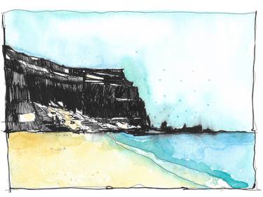 Print of Beach Drawings by Livia Alberico