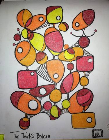 Original Modern Abstract Drawings by Artful Dodger London