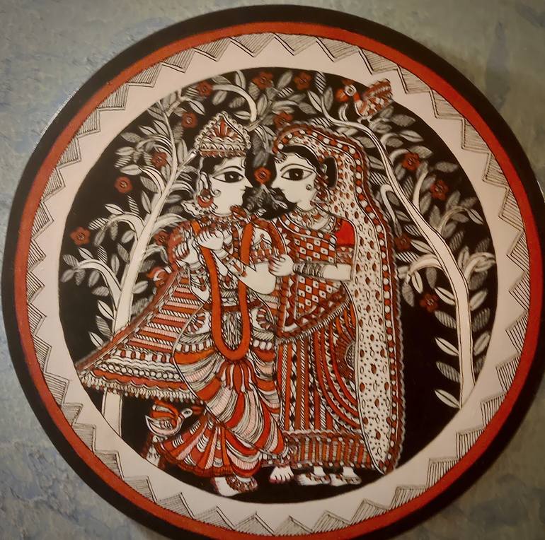 Original Folk Religion Painting by Geetu Thakur