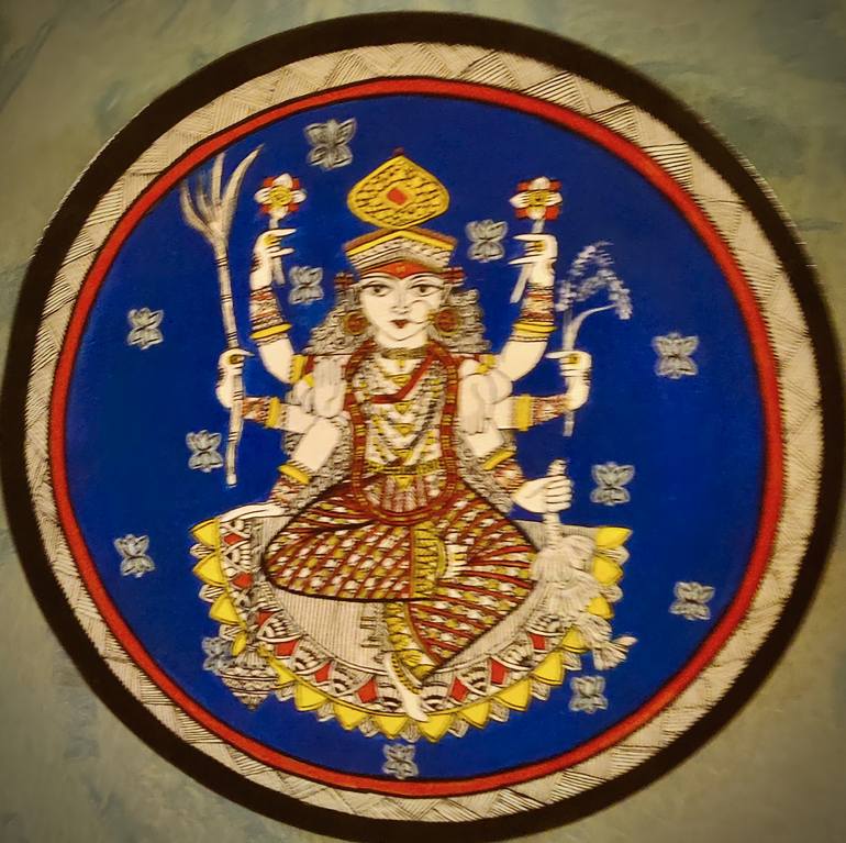 Original Folk Religion Painting by Geetu Thakur
