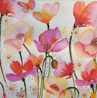 Original Abstract Floral Paintings by Geetu Thakur