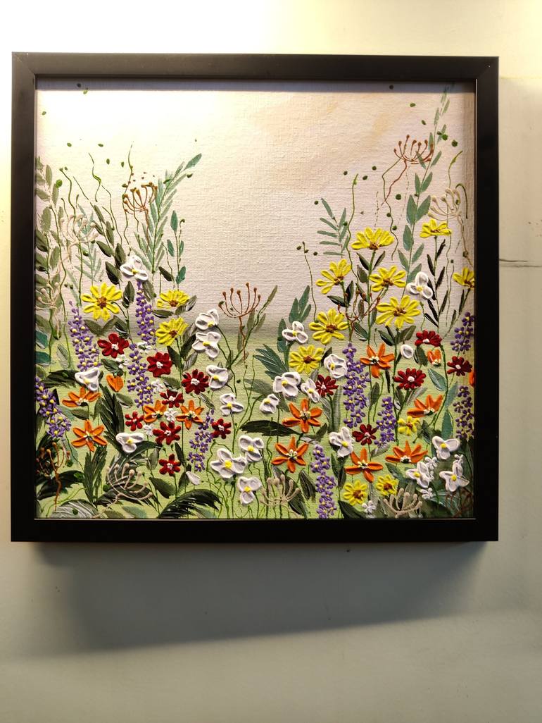 Original Floral Painting by Geetu Thakur