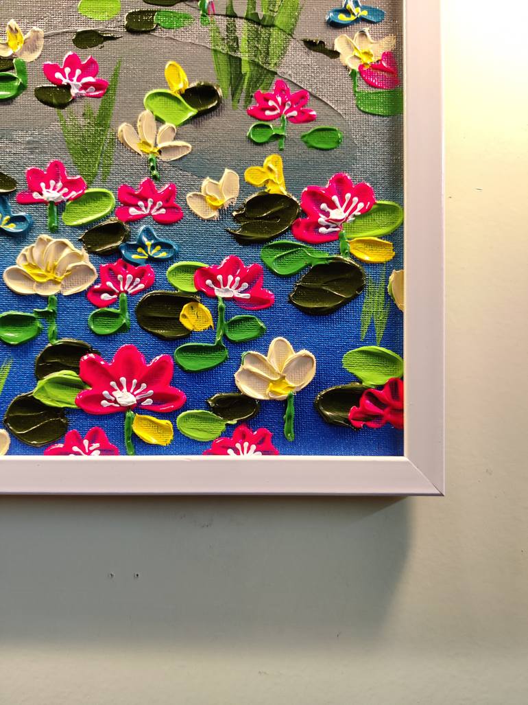 Original Abstract Expressionism Floral Painting by Geetu Thakur