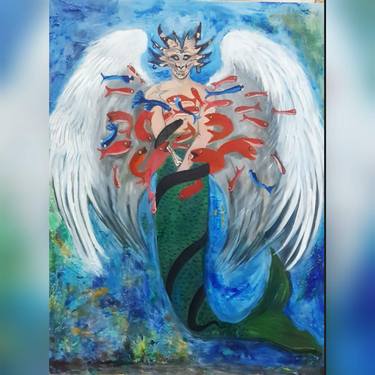 Original Expressionism Fantasy Paintings by Ajwa Umer