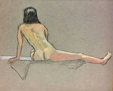 Original Figurative Nude Drawings by Tom Richardson