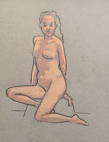 Original Figurative Nude Drawings by Tom Richardson