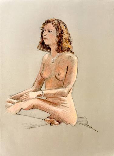 Original Figurative Nude Drawings by Tom Richardson