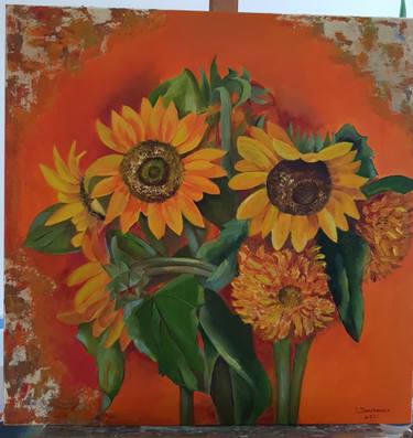 Original Fine Art Floral Painting by Tetyana Dolganova