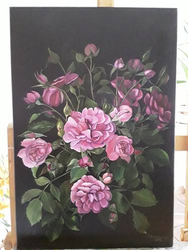 Original Fine Art Floral Painting by Tetyana Dolganova