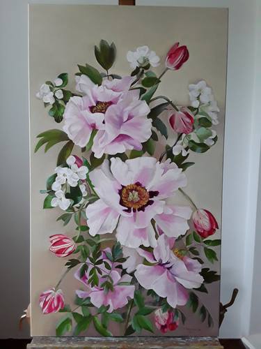 Original Fine Art Floral Painting by Tetyana Dolganova