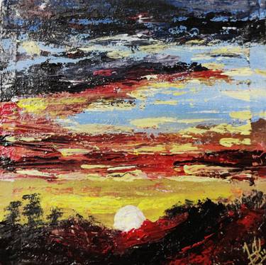 Original Abstract Landscape Paintings by fizza hussain