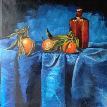 Original Fine Art Still Life Paintings by fizza hussain