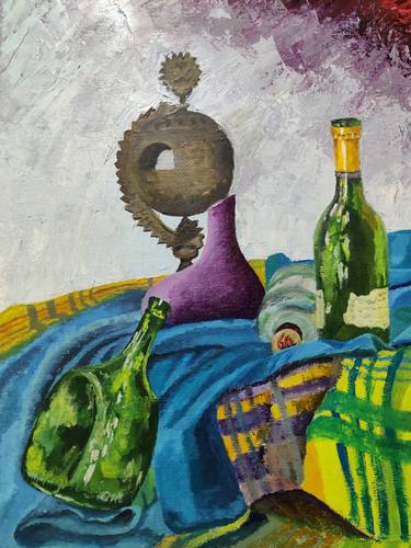 Original Still Life Paintings by fizza hussain