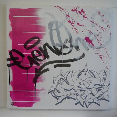 Original Street Art Abstract Paintings by Michel Cren Pietsch