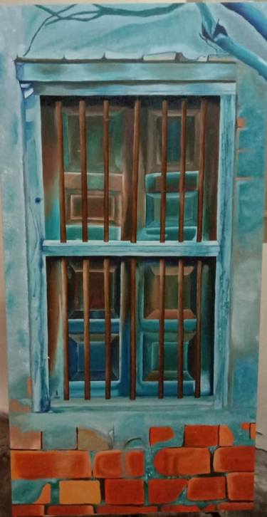 Original Art Deco Architecture Paintings by fareeha yaqoob