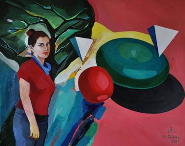 Original Abstract Women Paintings by Mariam Davitashvili