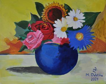 Original Still Life Paintings by Mariam Davitashvili